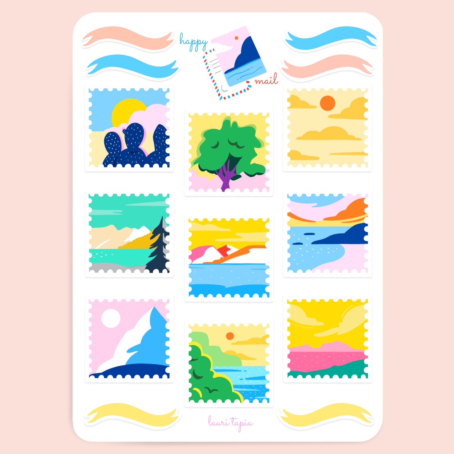 Sticker sheet "Stamps"